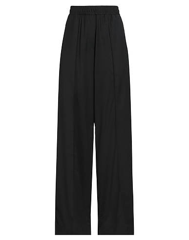 ISABEL BENENATO Casual trouser Black 100% Virgin Wool