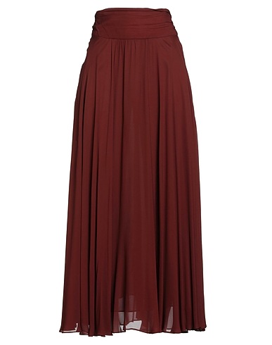 PHILOSOPHY di LORENZO SERAFINI Long skirt Brown 100% Viscose