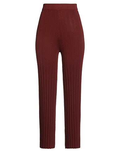 ALYSI Pantalone Marrone 100% Lana