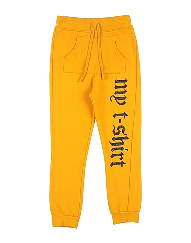 MY T-SHIRT Pantalone Giallo ocra 100% Cotone