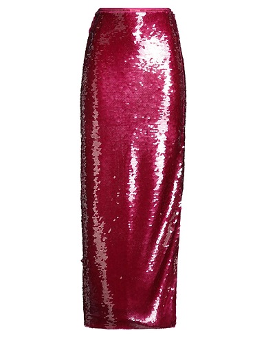 FEDERICA TOSI Long skirt Garnet 92% Polyester, 8% Elastane