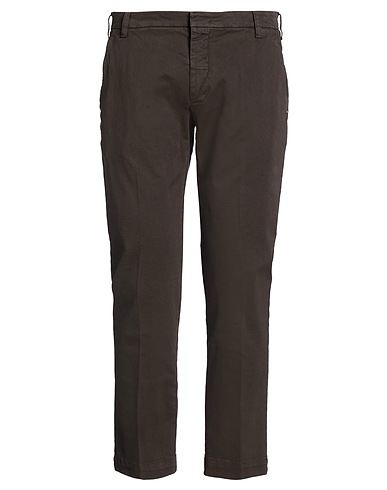 ENTRE AMIS Casual pants O' MAST Dark brown 97% Cotton, 3% Elastane