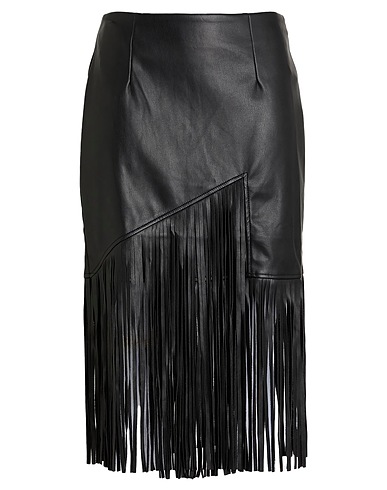 VILA Midi skirt Black 100% Polyethylene