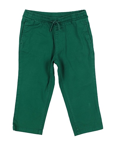 KENZO KIDS Casual trouser Green 98% Cotton, 2% Elastane