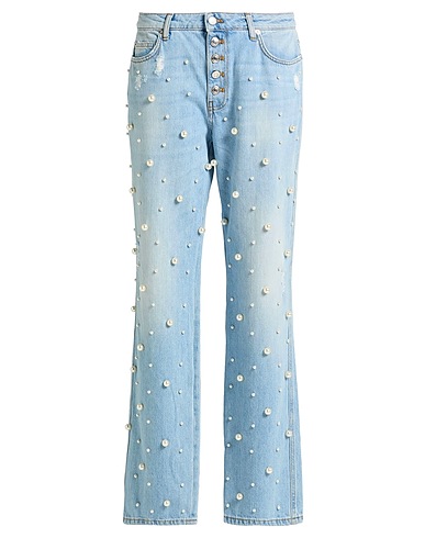 ERMANNO FIRENZE Denim trousers Blue 100% Cotton