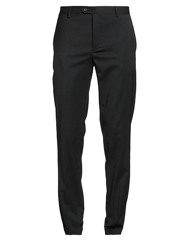 BRIAN DALES Casual trouser Black 54% Polyester, 44% Wool, 2% Elastane