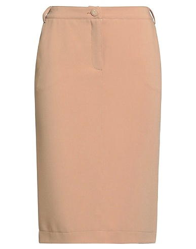 BLUGIRL Midi skirt Camel 63% Polyester, 32% Viscose, 5% Elastane