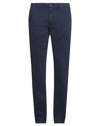 40WEFT Casual trouser Midnight blue 97% Cotton, 3% Elastane
