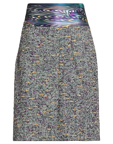 CAVALLI CLASS Midi skirt Purple 88% Wool, 6% Viscose, 6% Polyamide