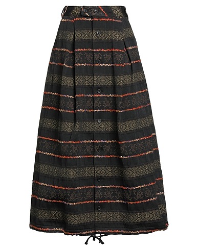ENGINEERED GARMENTS Midi skirt Dark brown 70% Polyester, 15% Cotton, 10% Acrylic, 5% Other Fibres