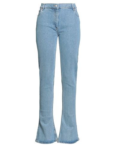 MAGDA BUTRYM Denim trousers Blue 99% Cotton, 1% Elastane