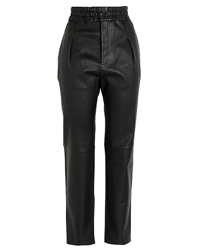 EXEMPLAIRE Pantalone Nero Pelle di agnello