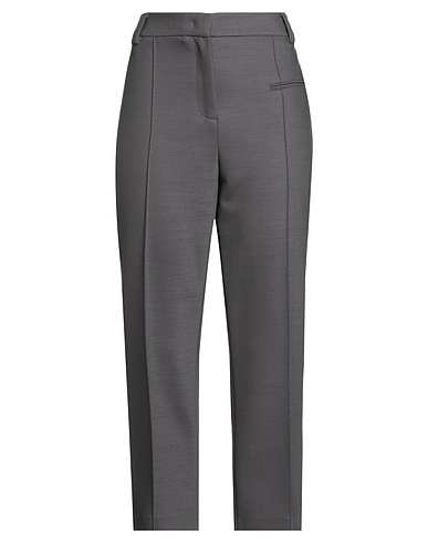 FABIANA FILIPPI Casual trouser Lead 53% Polyester, 43% Virgin Wool, 4% Elastane
