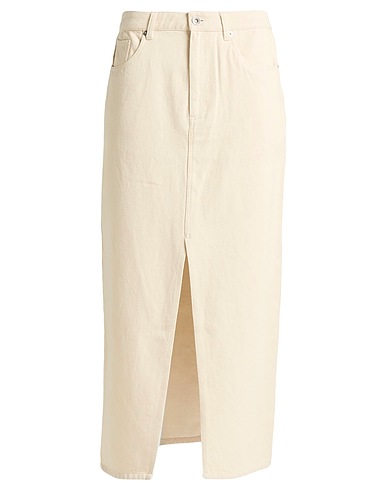 BRIXTON Gonna jeans Beige 100% Cotone