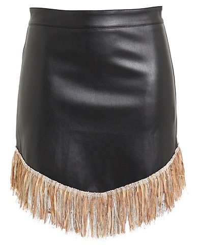 LE VOLIÈRE Mini skirt Black 100% Polyester
