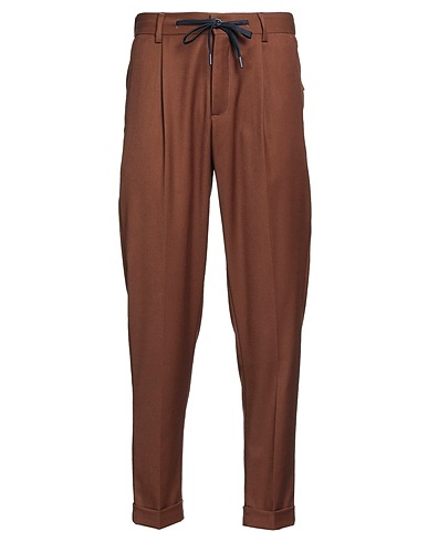 OUT/FIT Pantalone Marrone 66% Poliestere, 31% Viscosa, 3% Elastan