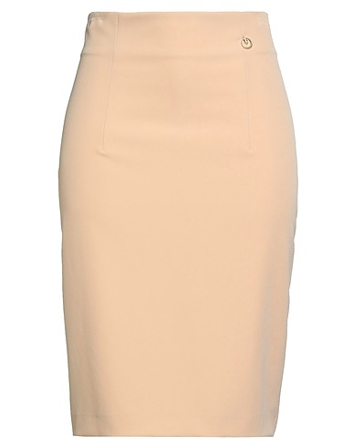 CAVALLI CLASS Midi skirt Beige 96% Polyamide, 4% Elastane