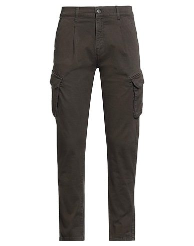 GREY DANIELE ALESSANDRINI Casual trouser 98% Cotton, 2% Elastane