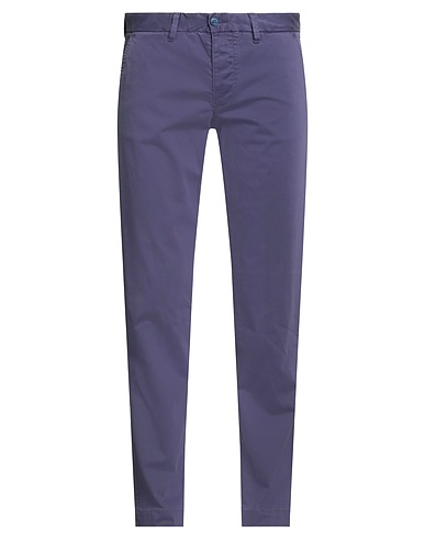 BLAUER. Casual trouser Purple 97% Cotton, 3% Elastane