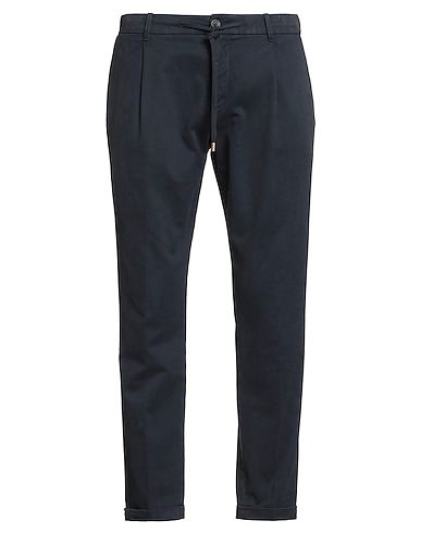 HAND PICKED Casual pants Navy 99% Cotton, 1% Elastane