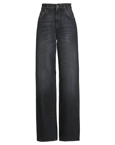 JEAN PAUL GAULTIER Denim trousers Black 100% Cotton