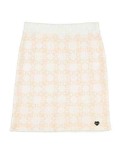 GUESS Skirt Off white 55% Polyamide, 20% Polyester, 16% Acrylic, 9% Wool