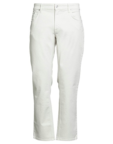 DEPARTMENT 5 Denim trousers Cream 98% Cotton, 2% Elastane