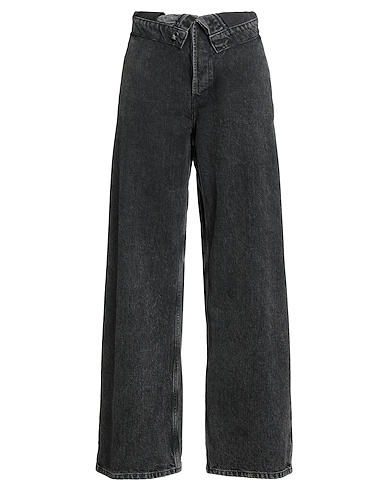 AMISH SUPPLIES Denim trousers Black 100% Recycled cotton