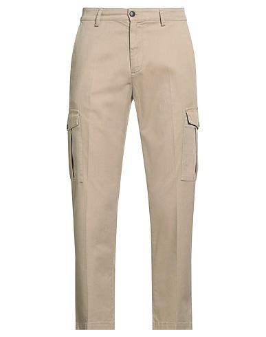 LIU •JO MAN Casual pants Khaki 73% Cotton, 24% Polyester, 3% Elastane
