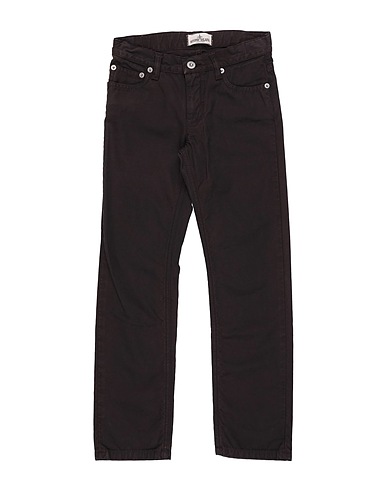 STONE ISLAND JUNIOR Casual trouser Chocolate brown 100% Cotton