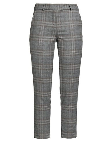 PESERICO Casual pants Grey 98% Virgin Wool, 1% Nylon, 1% Elastane