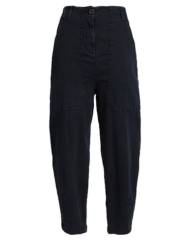 ALESSIA SANTI Denim trousers Black 99% Cotton, 1% Elastane