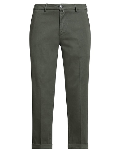 BARONIO Casual trouser Military green 98% Cotton, 2% Elastane