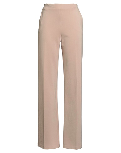 1-ONE Casual trouser Beige 65% Viscose, 30% Polyamide, 5% Elastane