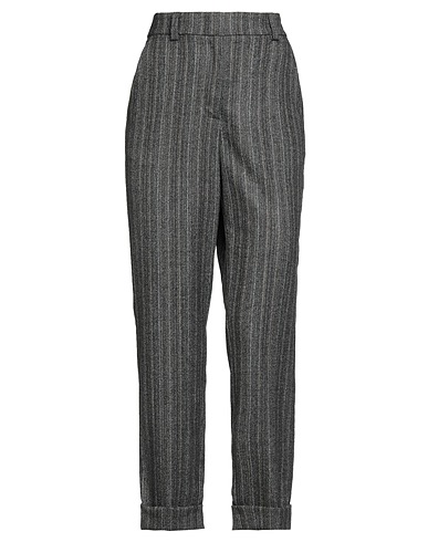 PESERICO Casual trouser Black 98% Virgin Wool, 2% Elastane