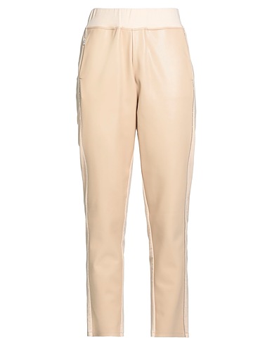 JIJIL Casual pants BEIGE 94% Cotton, 6% Elastane, Polyester, Polyurethane