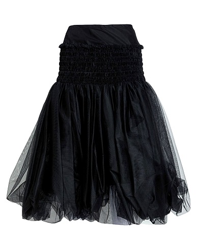 MOLLY GODDARD Midi skirt Black 100% Nylon