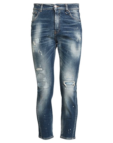 YES LONDON BOTTOMWEAR Blue 99% Cotton, 1% Elastane