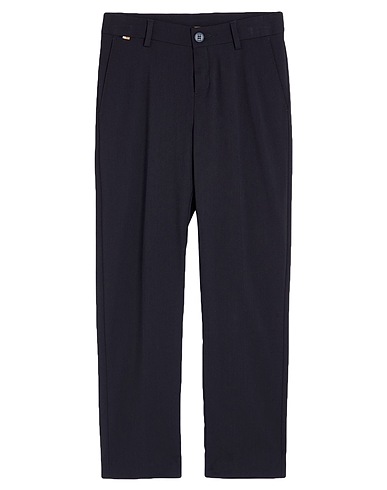 BOSS Casual trouser Midnight blue 95% Wool, 5% Elastane