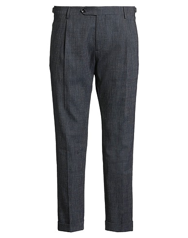 BERWICH Casual pants Navy 49% Wool, 28% Linen, 21% Cotton, 2% Elastane