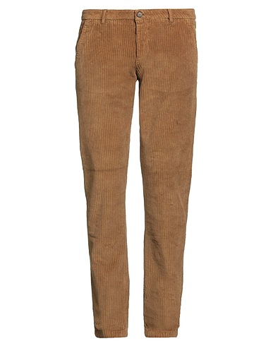 NO LAB Casual trouser Camel 97% Cotton, 3% Elastane