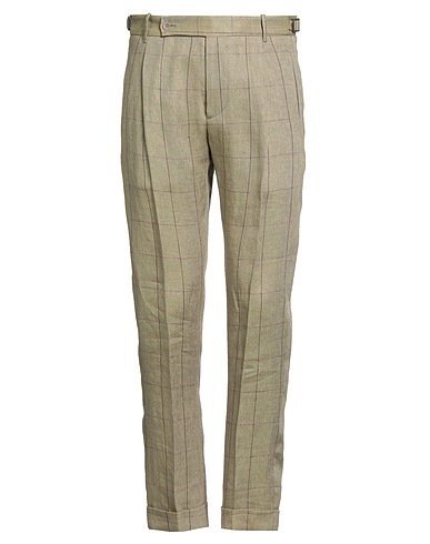 BERWICH Pantalone Verde militare 100% Lino