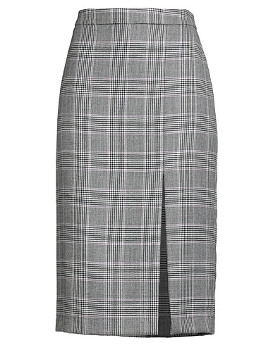 PT Torino Midi skirt Black 62% Wool, 28% Polyamide, 6% Polyester, 3% Acetate, 1% Other Fibres