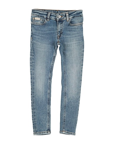 CALVIN KLEIN JEANS Denim trousers Blue 94% Cotton, 4% Elastomultiester, 2% Elastane, Recycled cotton