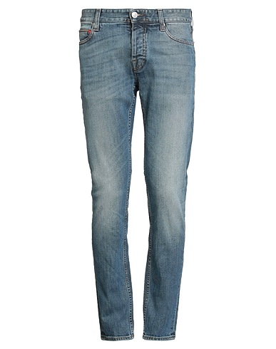 CARE LABEL Pantaloni jeans Blu 98% Cotone, 2% Elastan