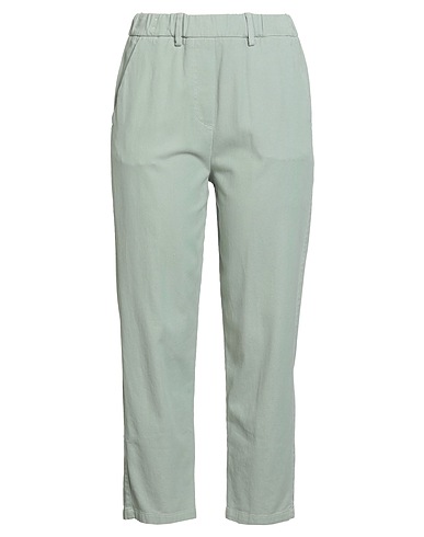 ALYSI Pantalone CRÈME Verde salvia 97% Cotone, 3% Elastan