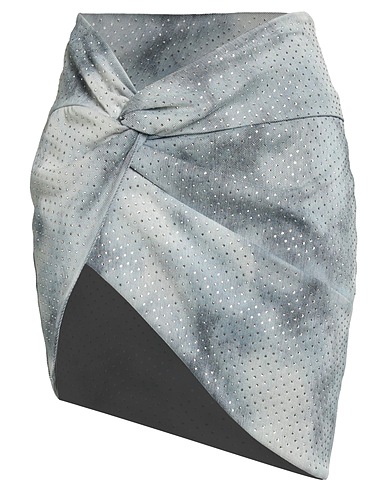 LANEUS Denim skirt Blue 46% Lyocell, 28% Polyester, 23% Cotton, 3% Elastane