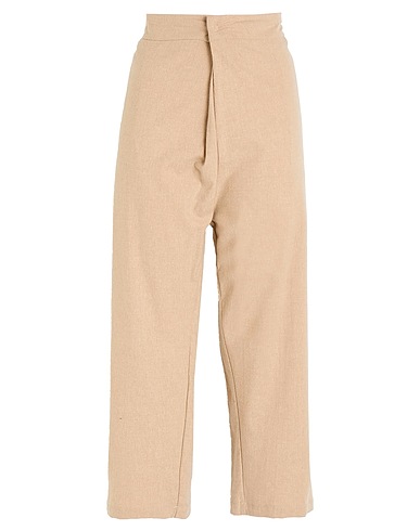 TANDEM Casual pants Beige 34% Viscose, 33% Polyester, 32% Wool, 1% Elastane