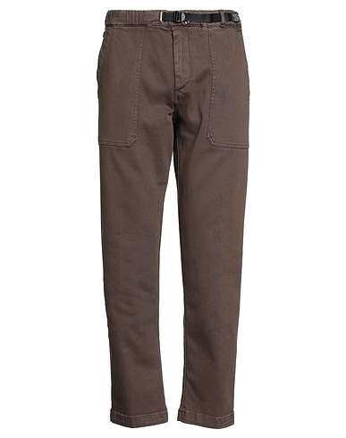 WHITE SAND Casual trouser Brown 98% Cotton, 2% Elastane