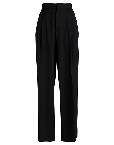 CHB CHRISTIAN BOARO Casual pants Black 97% Virgin Wool, 3% Lycra®